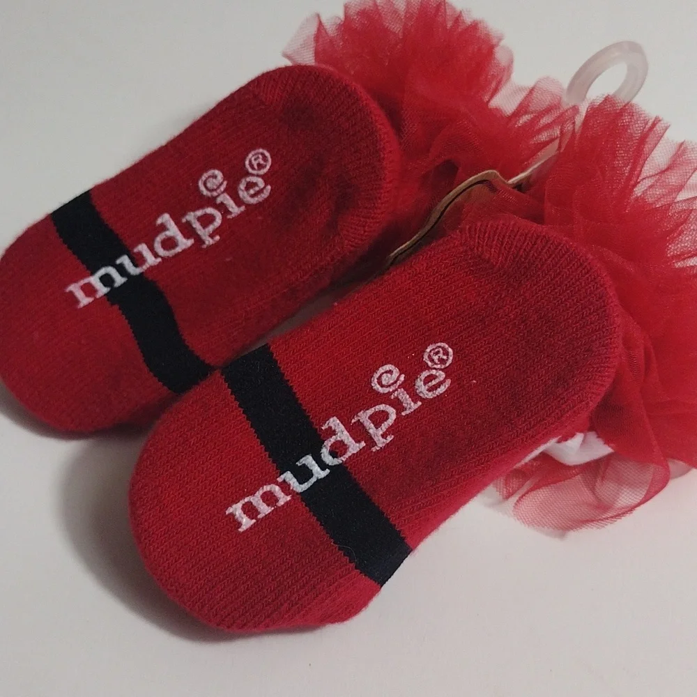 Mud Pie Santa socks NWT